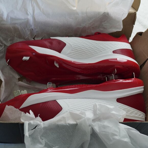 NIB Adidas Icon 8 Baseball Cleats Red White Size 15 New IG7104 - Picture 5 of 6